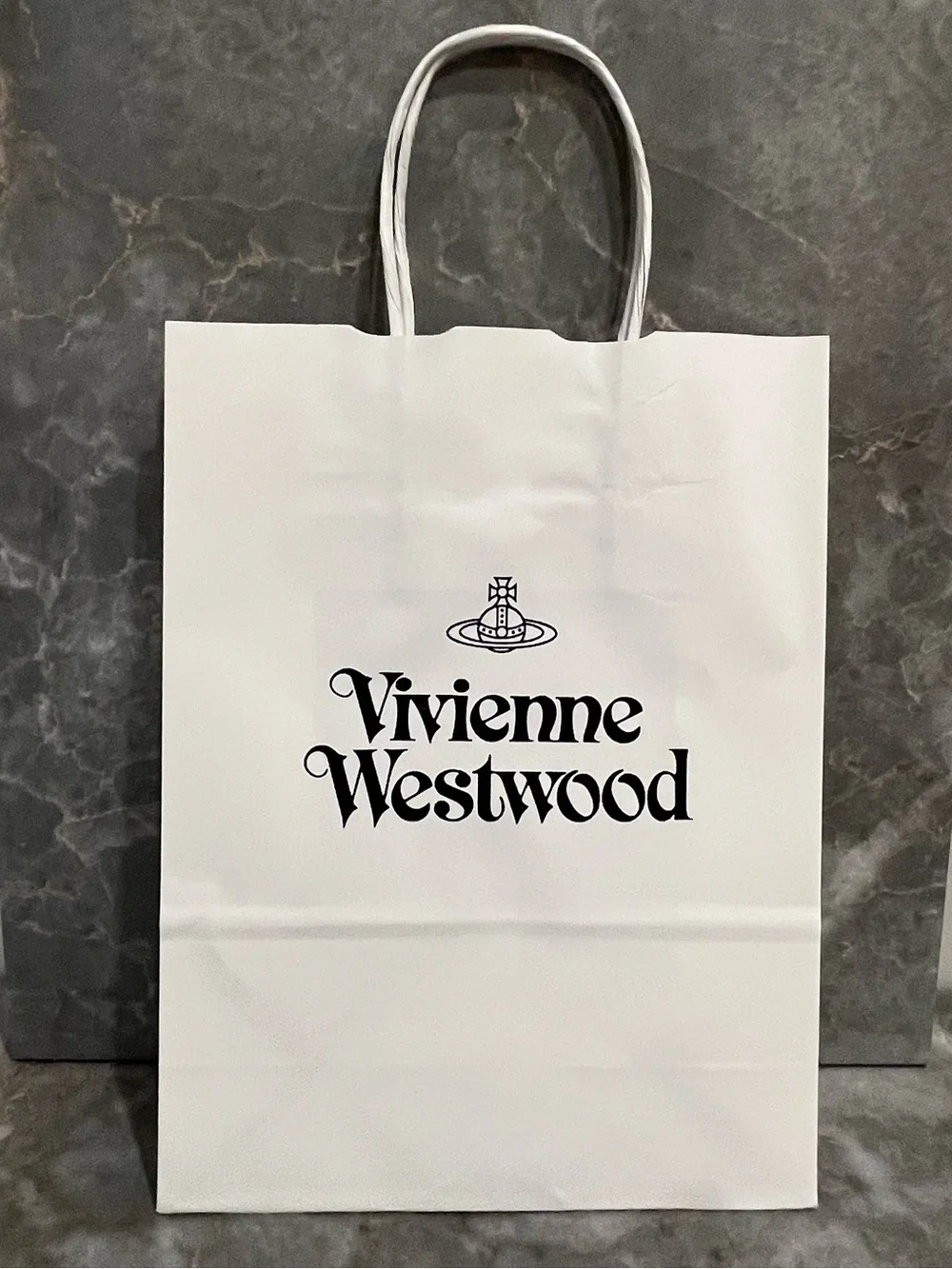 $2/ Vivienne Westwood White Paper Gift Bag Tote